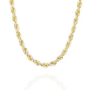 14K Gold Silver Rope Chain THICK 14K GOLD and Silver ROPE chain, 2 tones chain